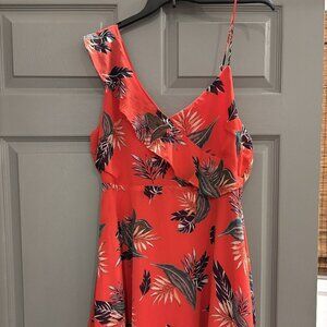 Lulu's Luau or Later Red Tropical Dress